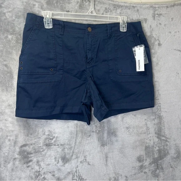 Sonoma Dark Blue Women's Cargo Shorts - Picture 2 of 7